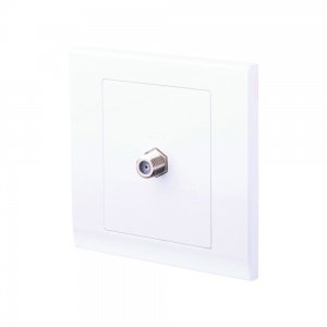 Simplicity Coaxial Satellite Socket White